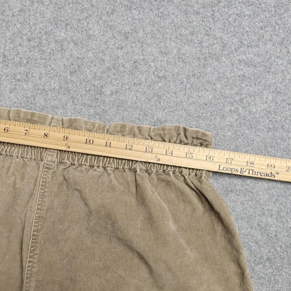 Pietsie Pants Mens XL Beige Corduroy Sweatpants Elastic Waist Relaxed USA - Picture 8 of 9
